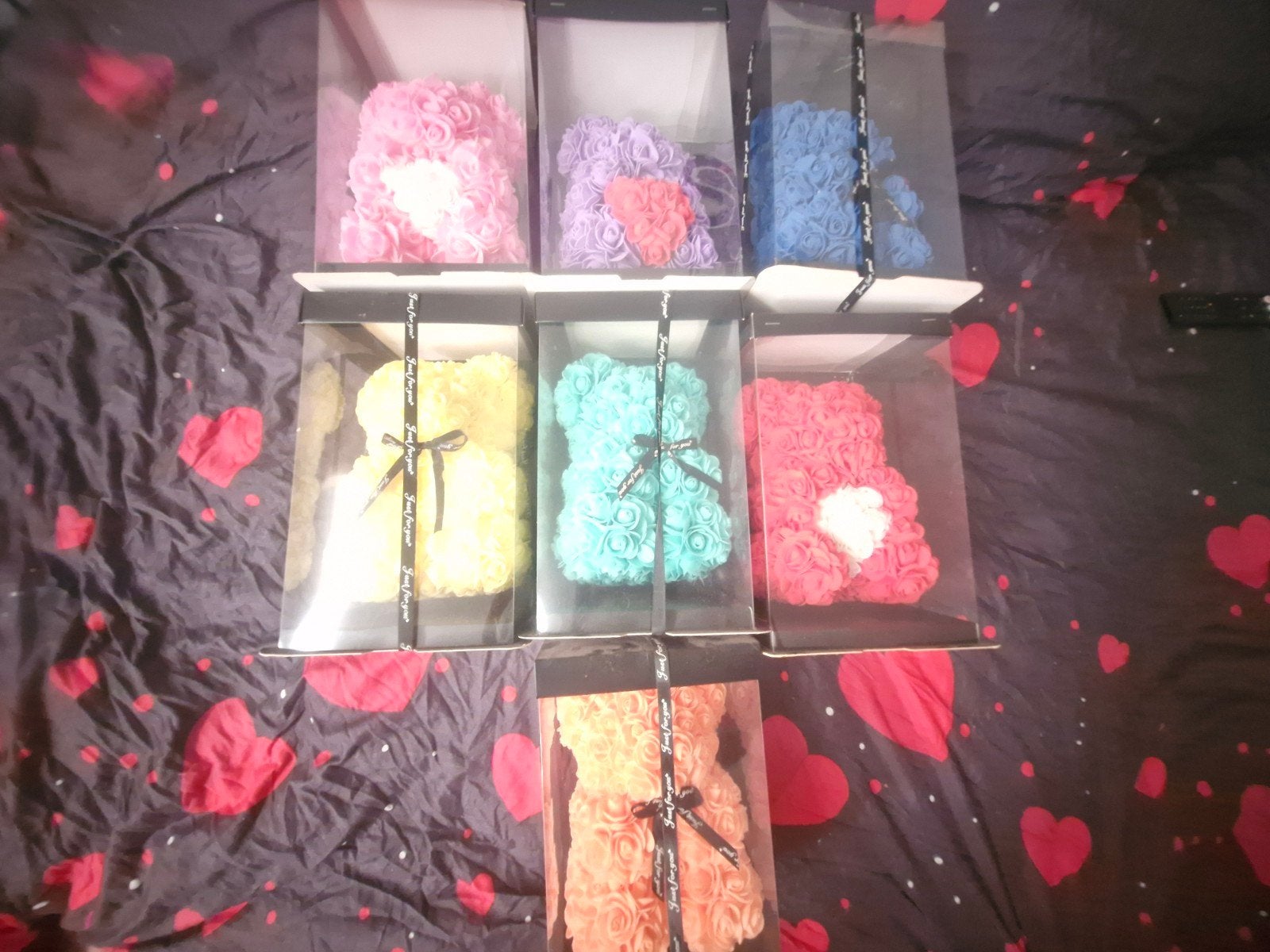 6 rozenberen 30cm, Verzamelen, Beren en Cherished Teddies, Ophalen, Zo goed als nieuw, Stoffen beer, Me To You