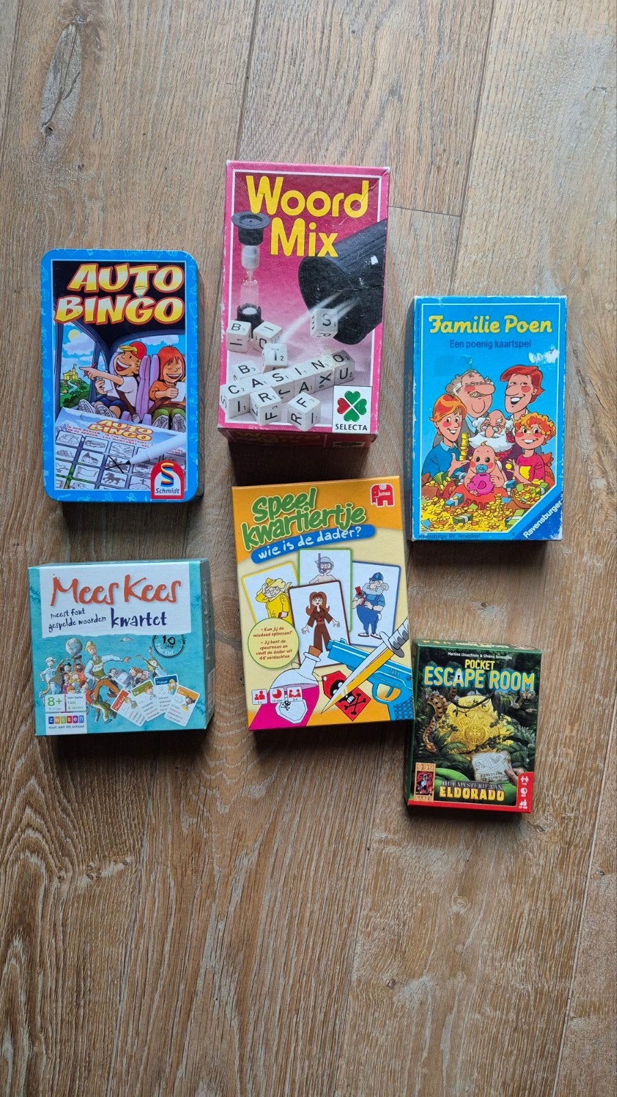 Diverse gezelschapsspellen: Backgammon, Tik Tak Boem, Vortex, Hobby en Vrije tijd, Een of twee spelers, Ophalen of Verzenden, Gebruikt