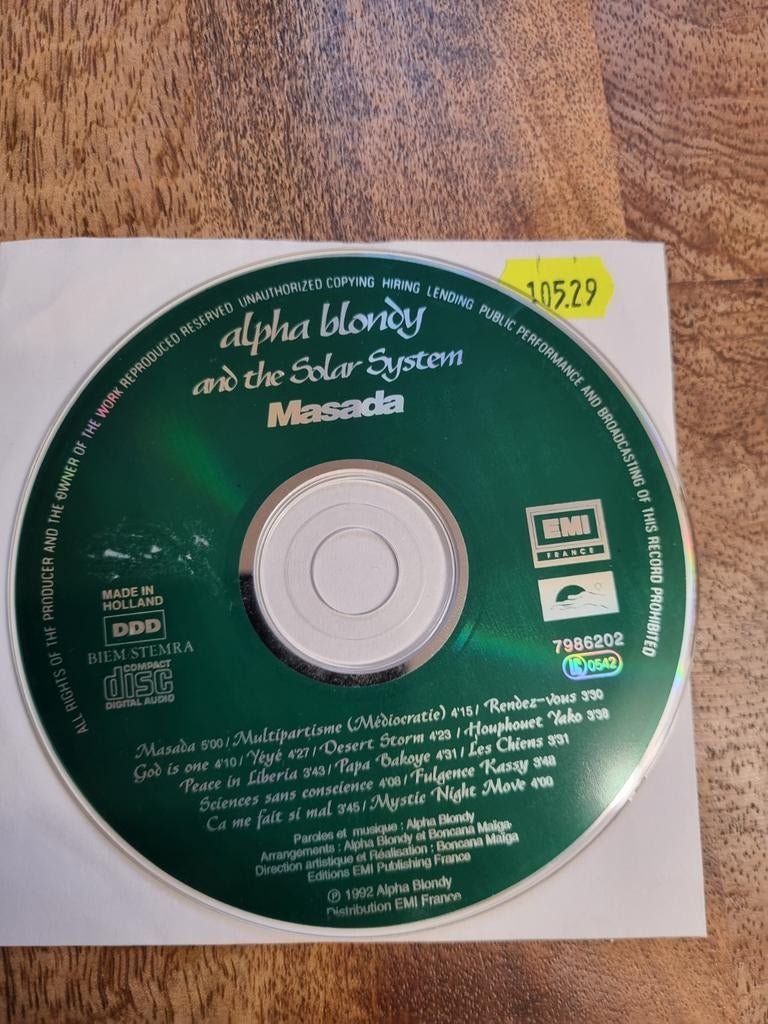 Cd Alpha Blondy And The Solar System – Mas

Alleen cd nr472, Ophalen of Verzenden, Zo goed als nieuw