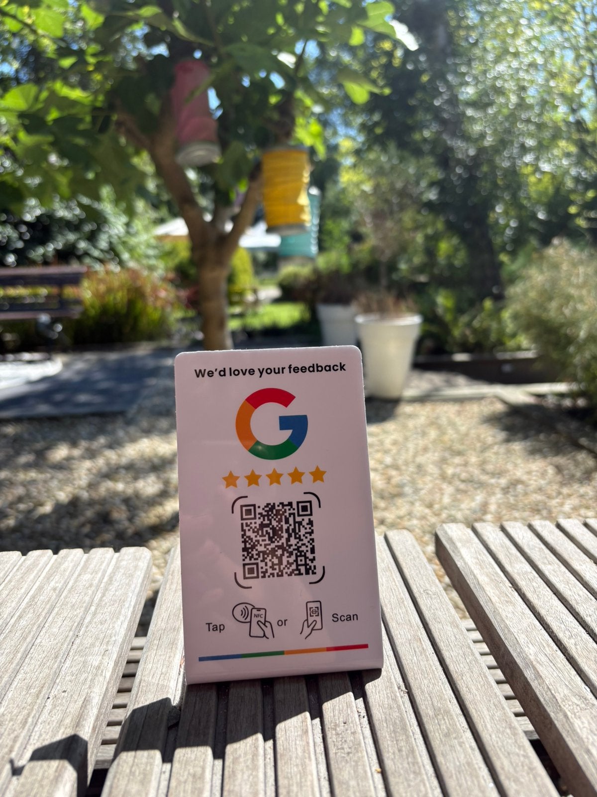 Google review card QR+NFC chip, Computers en Software, Scanners, Nieuw, Barcodescanner, Verzenden