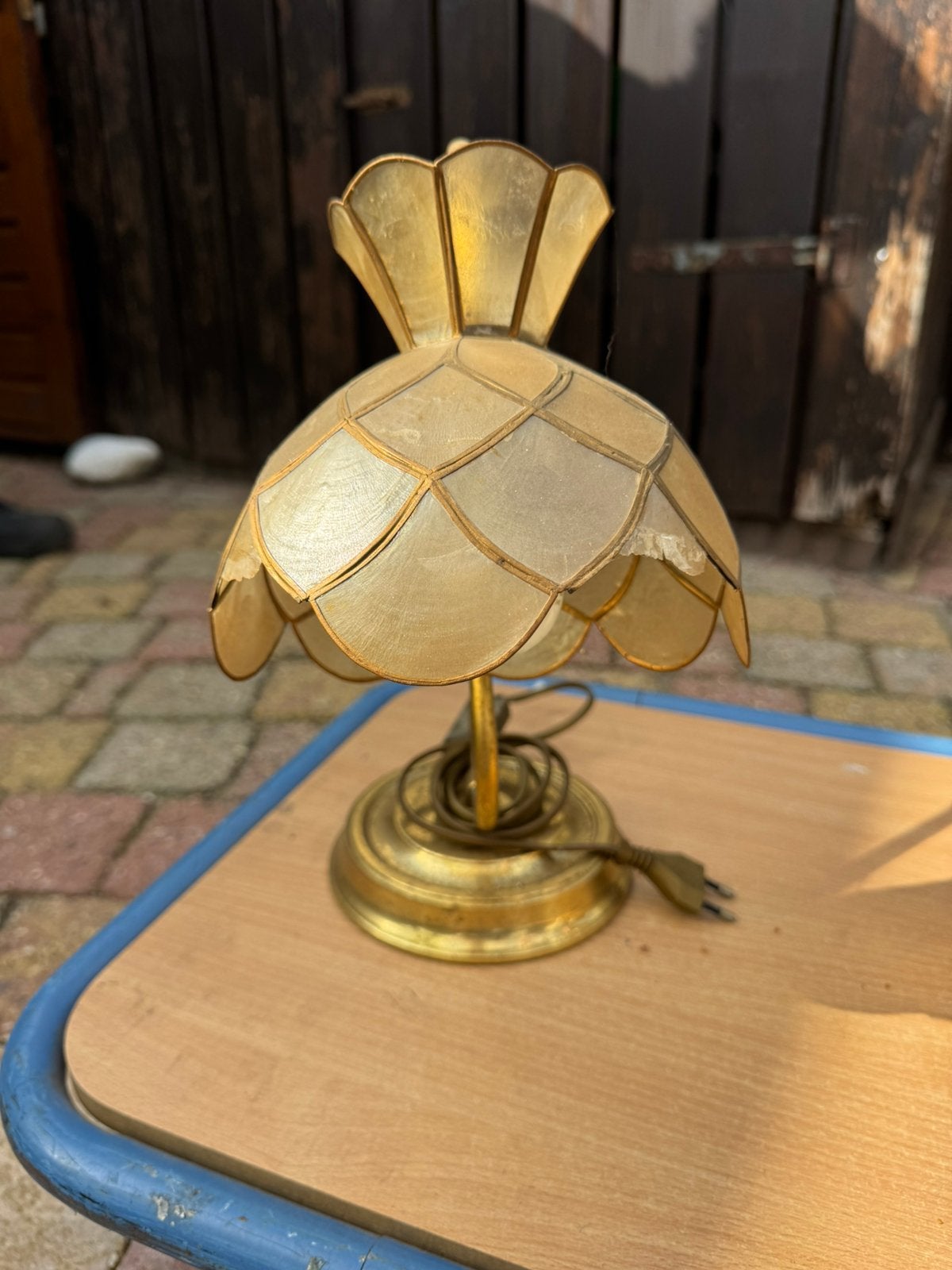 Vintage regency lamp, Ophalen, Zo goed als nieuw, Vintage