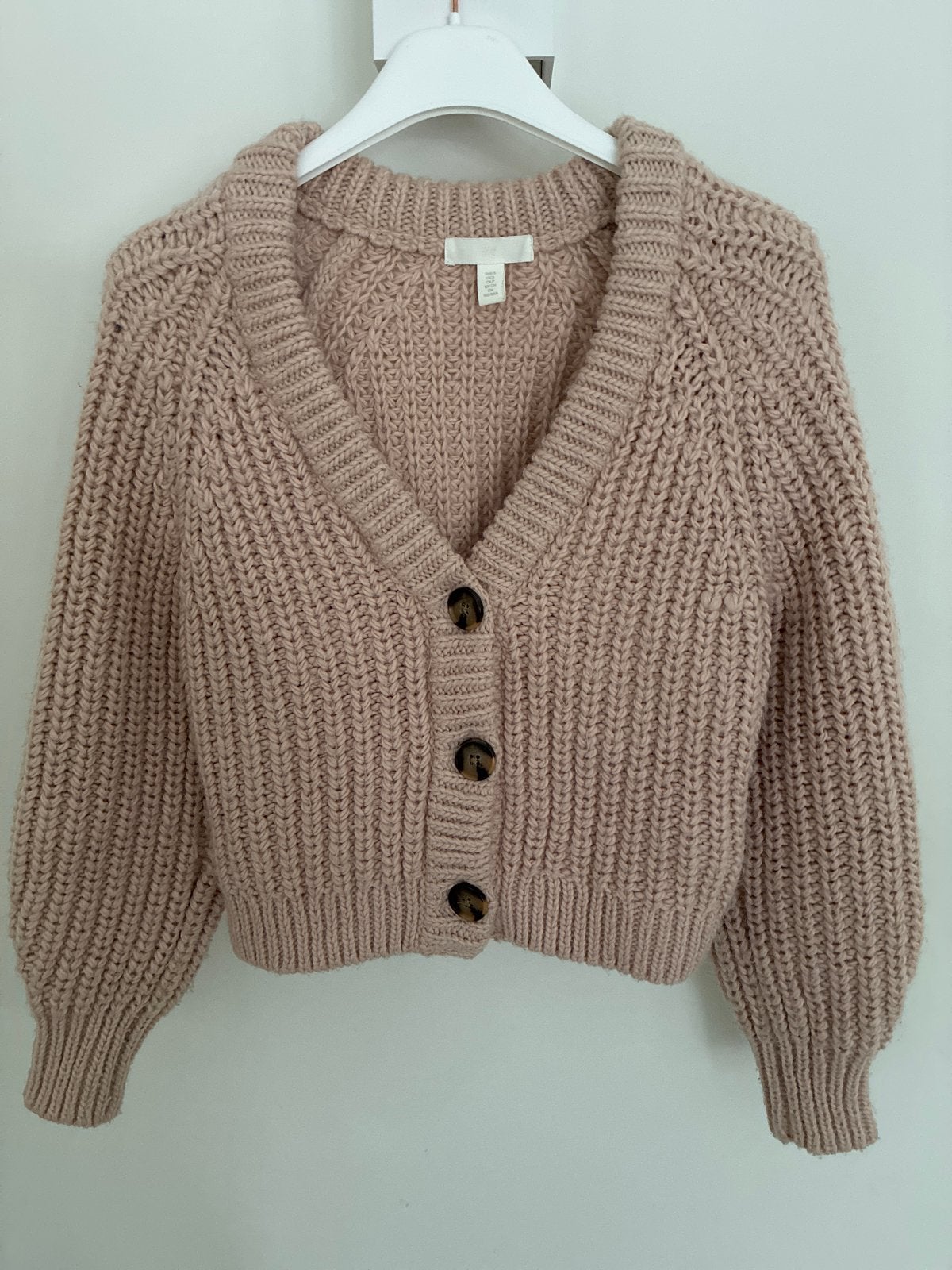H&M gebreid vest maat S, beige, nieuw zonder prijskaartje, Ophalen of Verzenden, Zo goed als nieuw, Maat 36 (S), Beige
