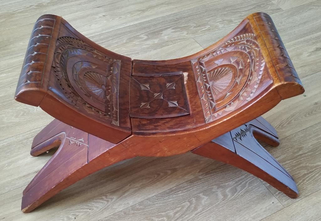 Krukje uit Suriname, Huis en Inrichting, Krukjes, Ophalen, Gebruikt, Hout