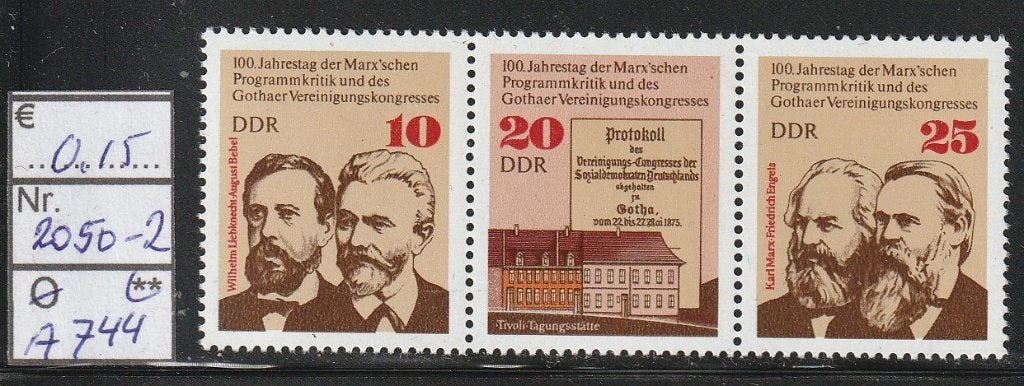 DDR Marx Michel 2050-2 Nr.A744p, Verzenden, DDR, Postfris