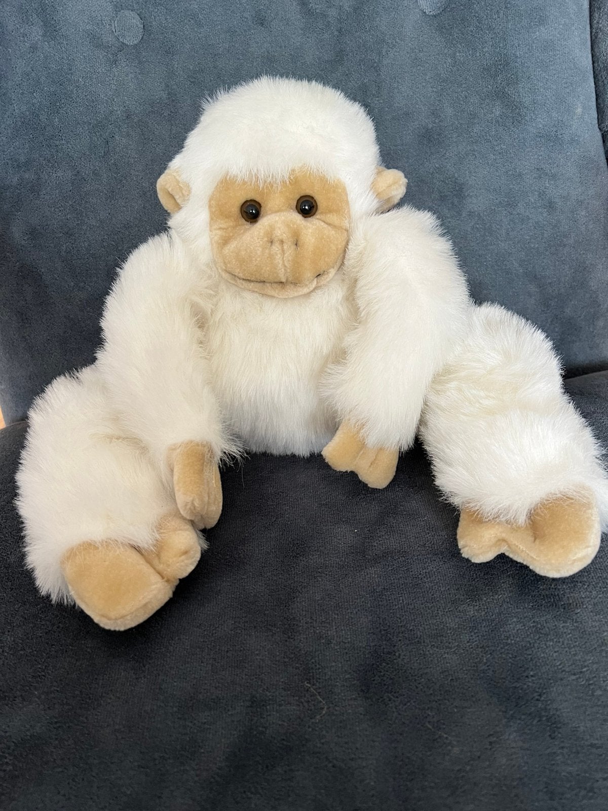 Nicotoy witte aap/gibbon knuffel, Ophalen of Verzenden, Zo goed als nieuw, Stoffen beer, Overige merken