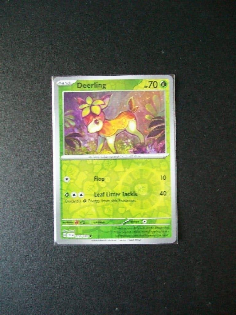 6206: Nieuwe Pokemonkaart holofoil DEERLING HP 70 (016/162), Verzenden, Nieuw, Losse kaart, Foil