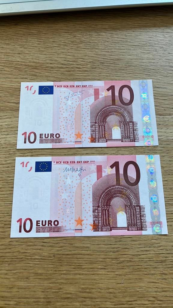 €10,- Trichet en Draghi - UNC, Ophalen of Verzenden, Overige landen