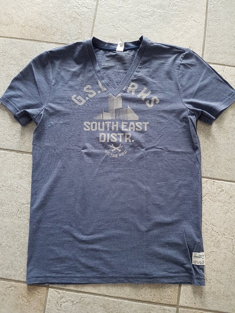 Blauw G-star shirt, maat S, Kleding | Heren, T-shirts, G-Star Raw, Blauw, Ophalen of Verzenden, Zo goed als nieuw