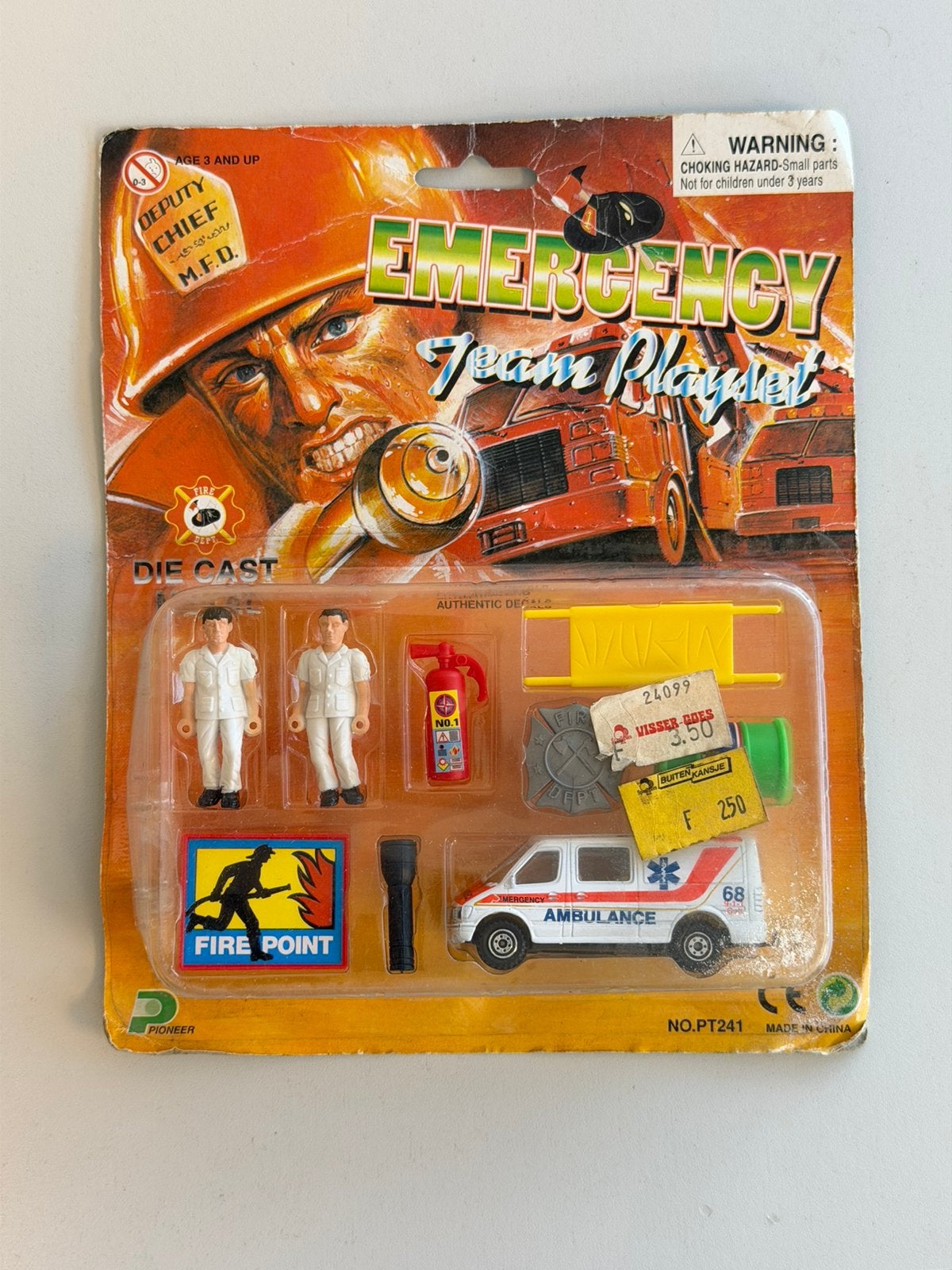 Vintage Pioneer Emergency Team Playset PT241 Diecast nieuw, Verzamelen, P, P, P, Nieuw