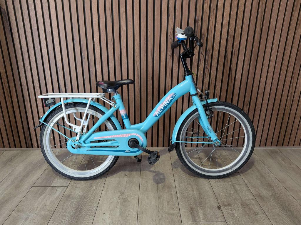 Alpina Girl power 18 inch meisjes fiets, Terugtraprem, Gebruikt, Alpina, Niet ingevuld