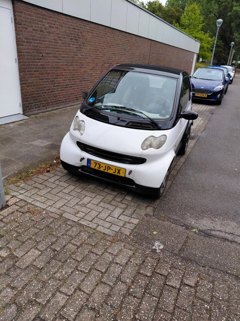 MCC Smart 0.6 45KW Cabrio 2002 Zwart, Auto's, Beige, Cabriolet, 61 pk, Zwart