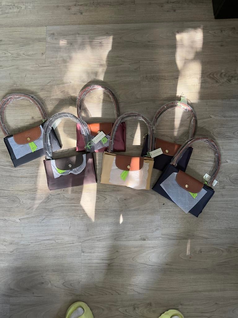 Longchamp Le Pliage handtas maat L in diverse kleuren, Verzenden, Zo goed als nieuw, Blauw, Shopper