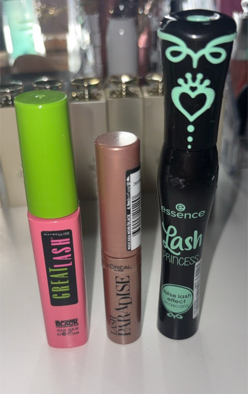 Mascara set: Maybelline, L'Oréal, Essence, Gebruikt, Ogen, Zwart, Ophalen of Verzenden