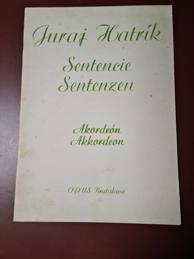 Sentenzen van Juraj Hatrik, Gebruikt, Klassiek, Overige soorten, Ophalen of Verzenden