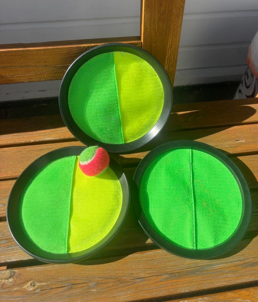 Catchball vangbalspel catch ball buitenspeelgoed 3 personen, Ophalen of Verzenden