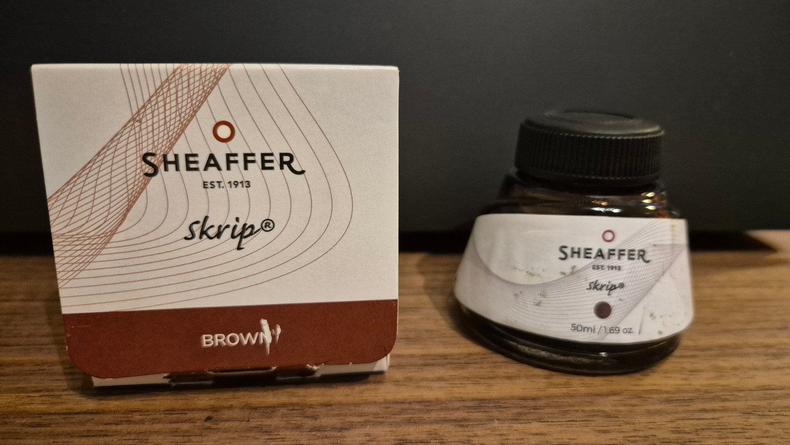 Sheaffer Skripo bruin vulpeninkt, Diversen, Ophalen of Verzenden, Gebruikt