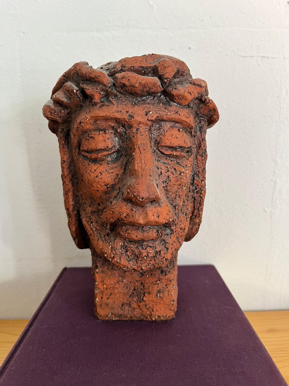 Unicum aardewerk plastiek buste jezus christus beeld figuur, Ophalen of Verzenden