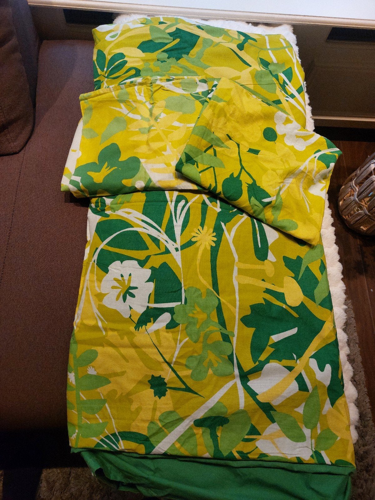IKEA Dekbedovertrek Tweepersoons 200x200 met Kussenslopen, Ophalen, Tweepersoons, Geel, Dekbedovertrek