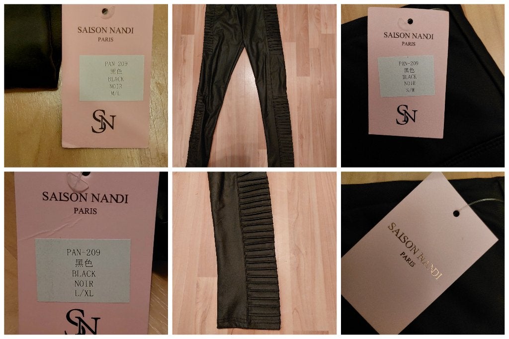 NIEUW: Saison Nandi - Legging met leatherlook - div maten, Zwart, Nieuw, Ophalen of Verzenden, Saison Nandi