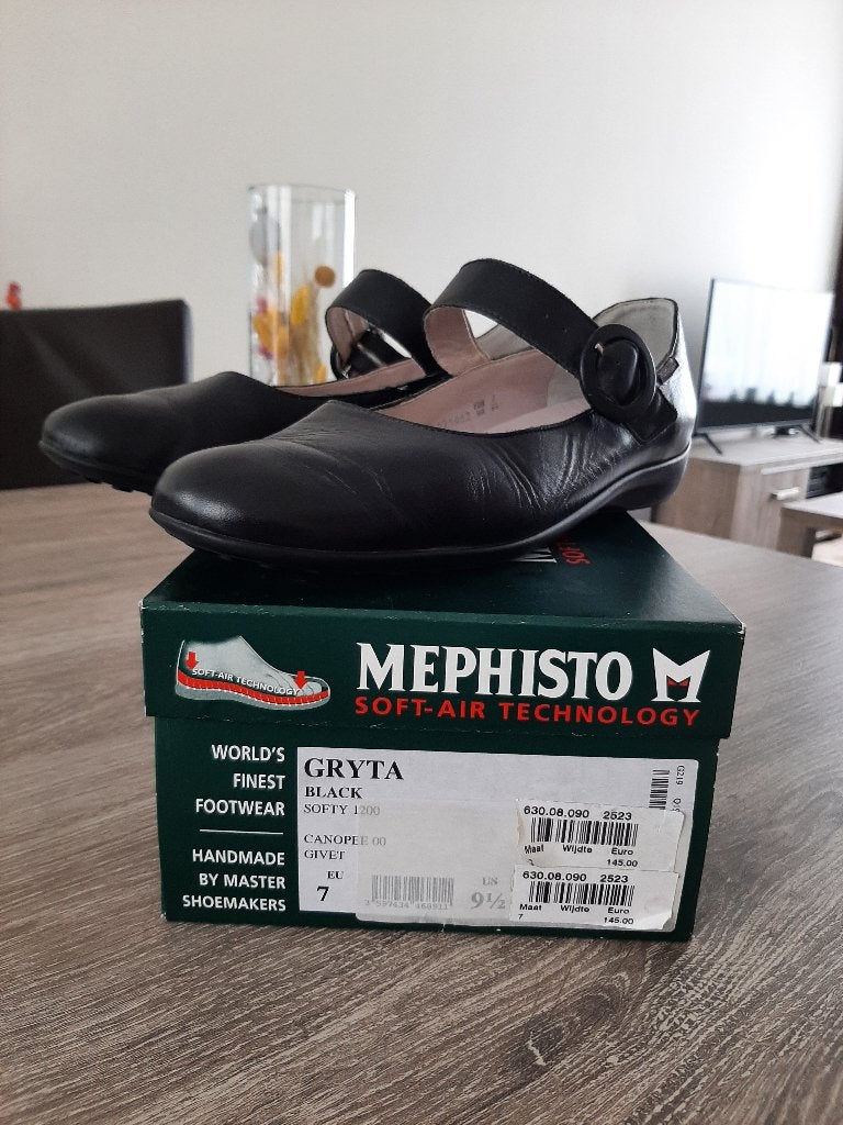 Makkelijke dames schoen Mephisto, Mephisto, Verzenden, Zwart, Overige typen