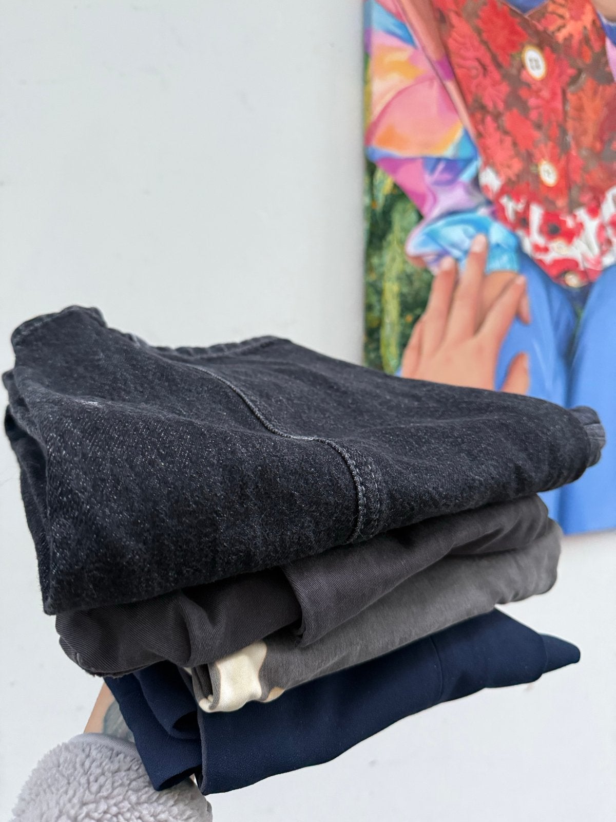 4 donkere gekleurde broeken: Sissy Boy, UO, Carven, Zara, Ophalen of Verzenden, Gedragen, Zwart, Lang