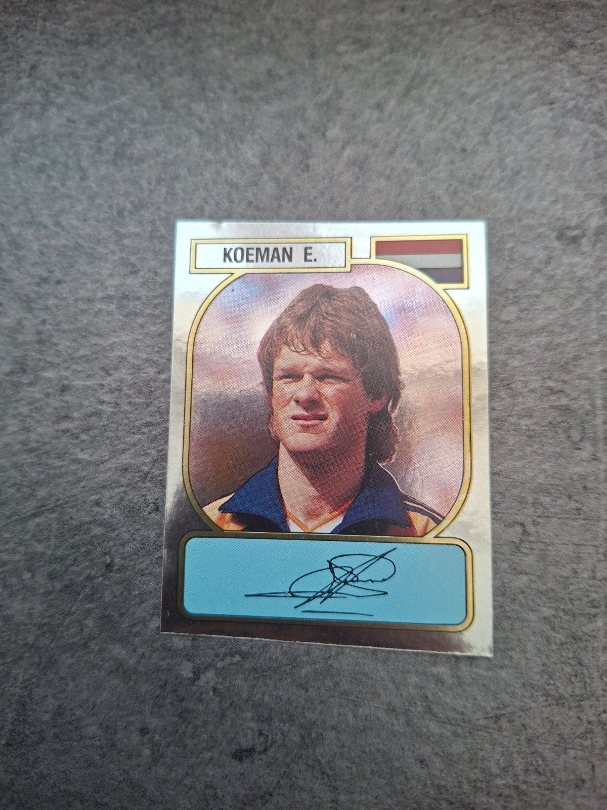 Panini sticker Voetbal 89. Speler Erwin Koeman Nederland., Ophalen of Verzenden, Zo goed als nieuw, Sticker