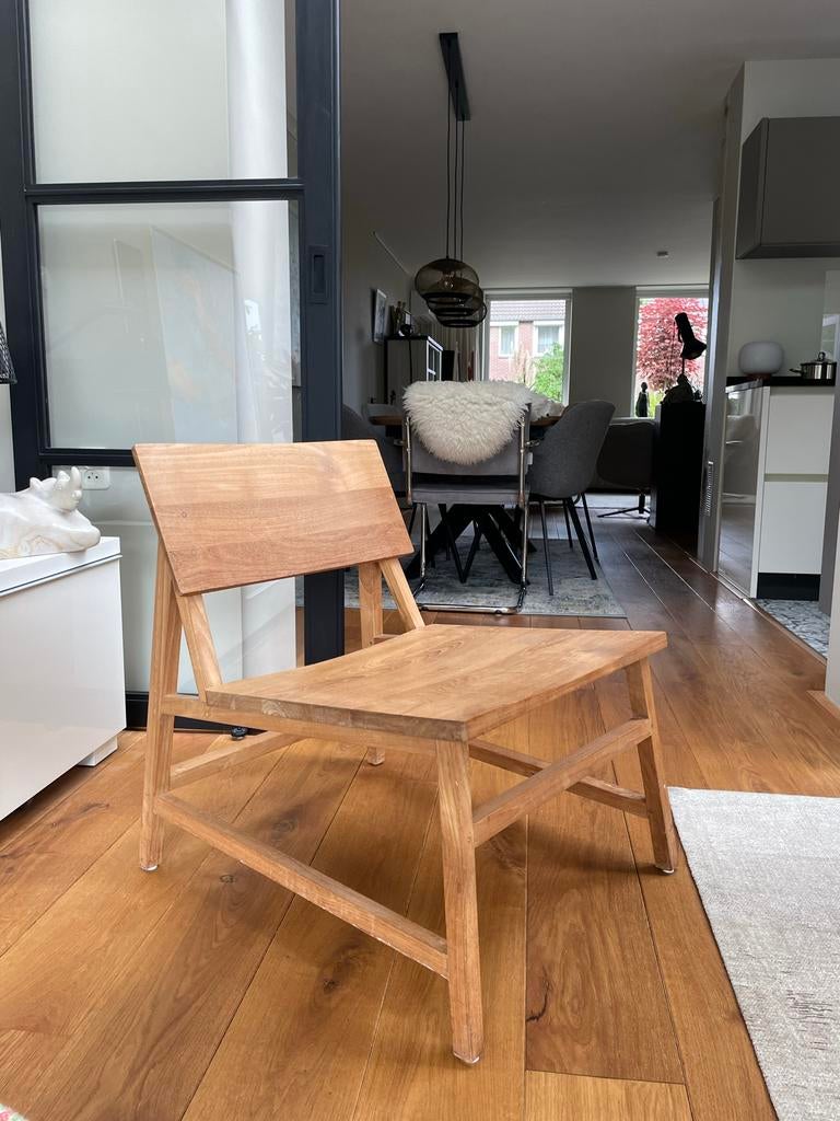 Massief houten stoel - Teak, Ophalen