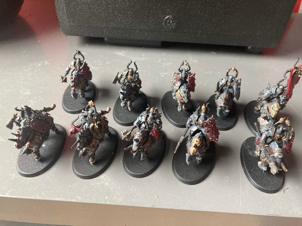 Warhammer Old Chaos Knights (Old World/Age of Sigmar), Gebruikt, Figuurtje(s), Warhammer, Ophalen of Verzenden