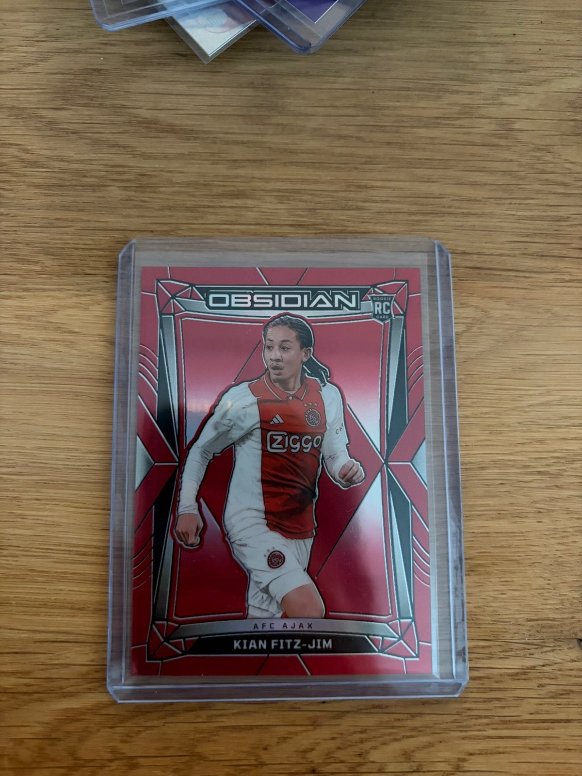 Kian fitz - jim 1/10 panini obsidian - ajax, Verzenden, Zo goed als nieuw, Ajax, Poster, Plaatje of Sticker