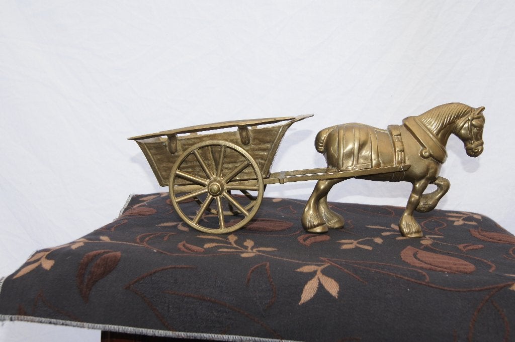 Paard met kar, Ophalen of Verzenden
