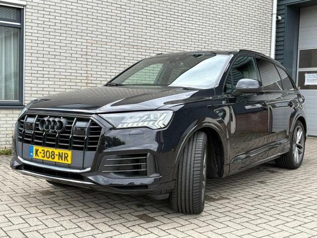 Audi Q7 55 Tfsi e 381pk| Quattro |2021 | zeer compleet, Auto's, Automaat, 2995 cc, Parkeerassistent, SUV of Terreinwagen