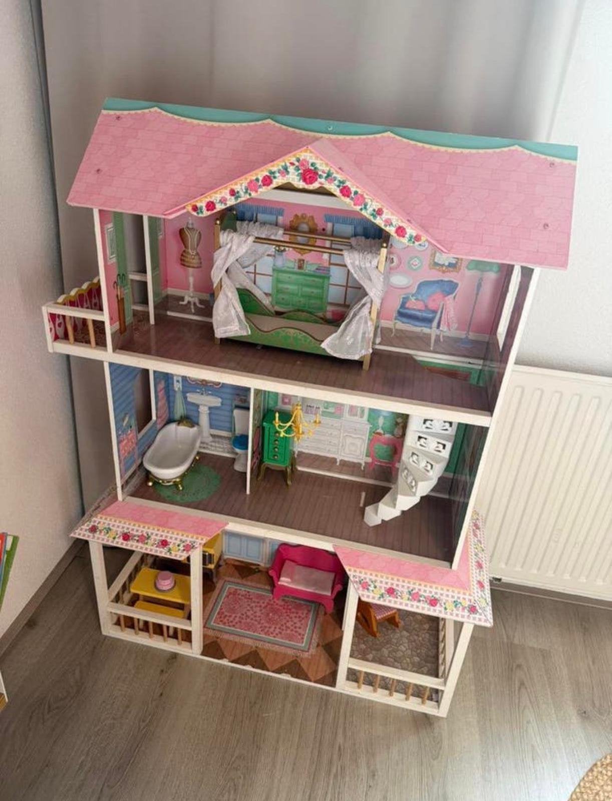 GRATIS KidKraft Barbiehuis / poppenhuis excl meubels, Kinderen en Baby's, Speelgoed | Poppenhuizen, Ophalen, Gebruikt, Poppenhuis