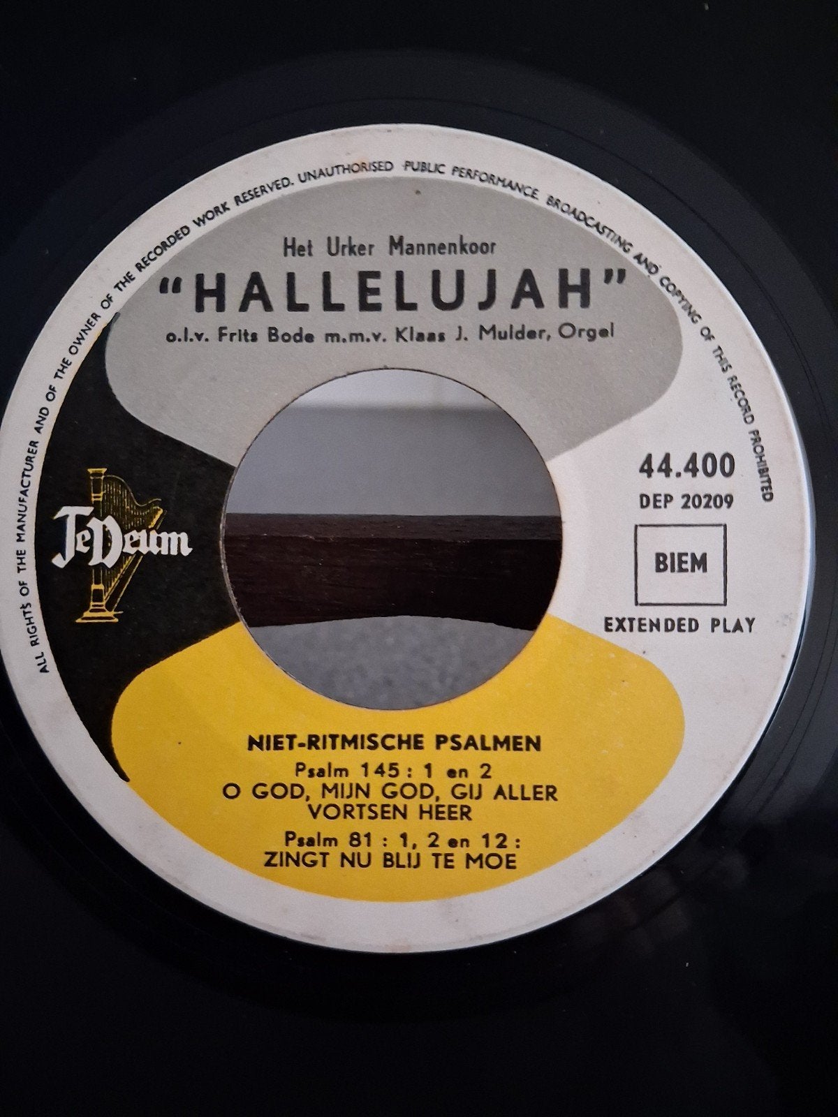 HET URKER MANNENKOOR "HALLELUJAH" NIET-RITMISCHE PSALMEN, Cd's en Dvd's, Ophalen of Verzenden, Gebruikt, Nederlandstalig, Overige typen
