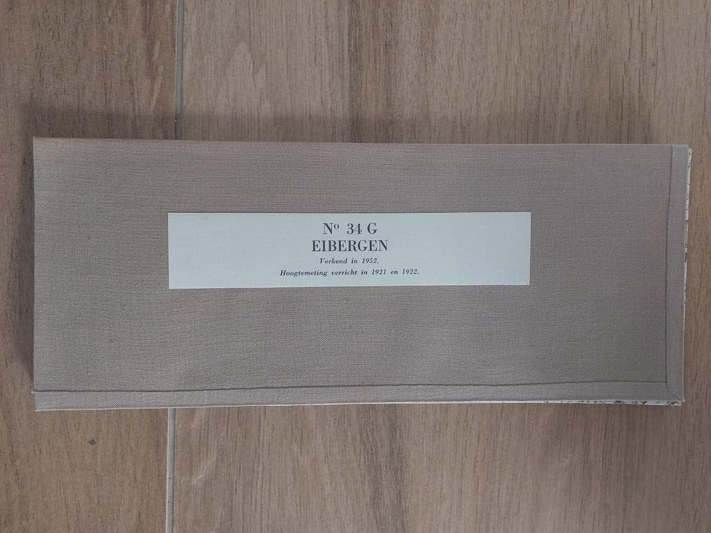 34G Eibergen Rekken Rietmolen Zwillbrock Stafkaart uit 1955, Topografische Dienst Nederland, Ophalen of Verzenden, 1800 tot 2000