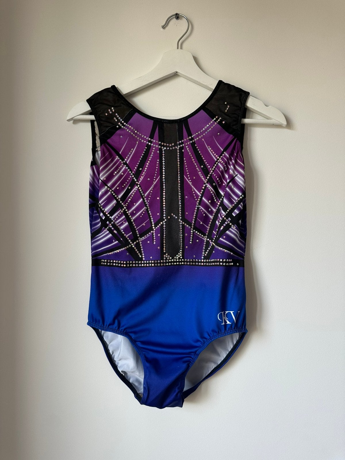 KV leotards, maat AM, kleur paars, Maat 36 t/m 42, Ophalen of Verzenden, Zo goed als nieuw, Turnpak(je)