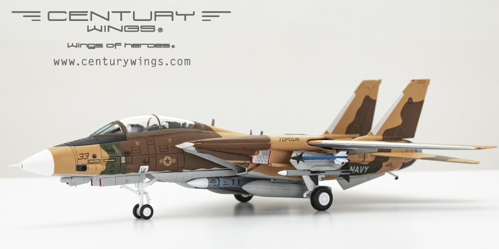 F-14A Tomcat Top Gun VF-126 Bandits Century Wings CW001636, Glow2B Germany GmbH Erlenbacher Str. 3 shop@glow2b.de, Schaalmodel