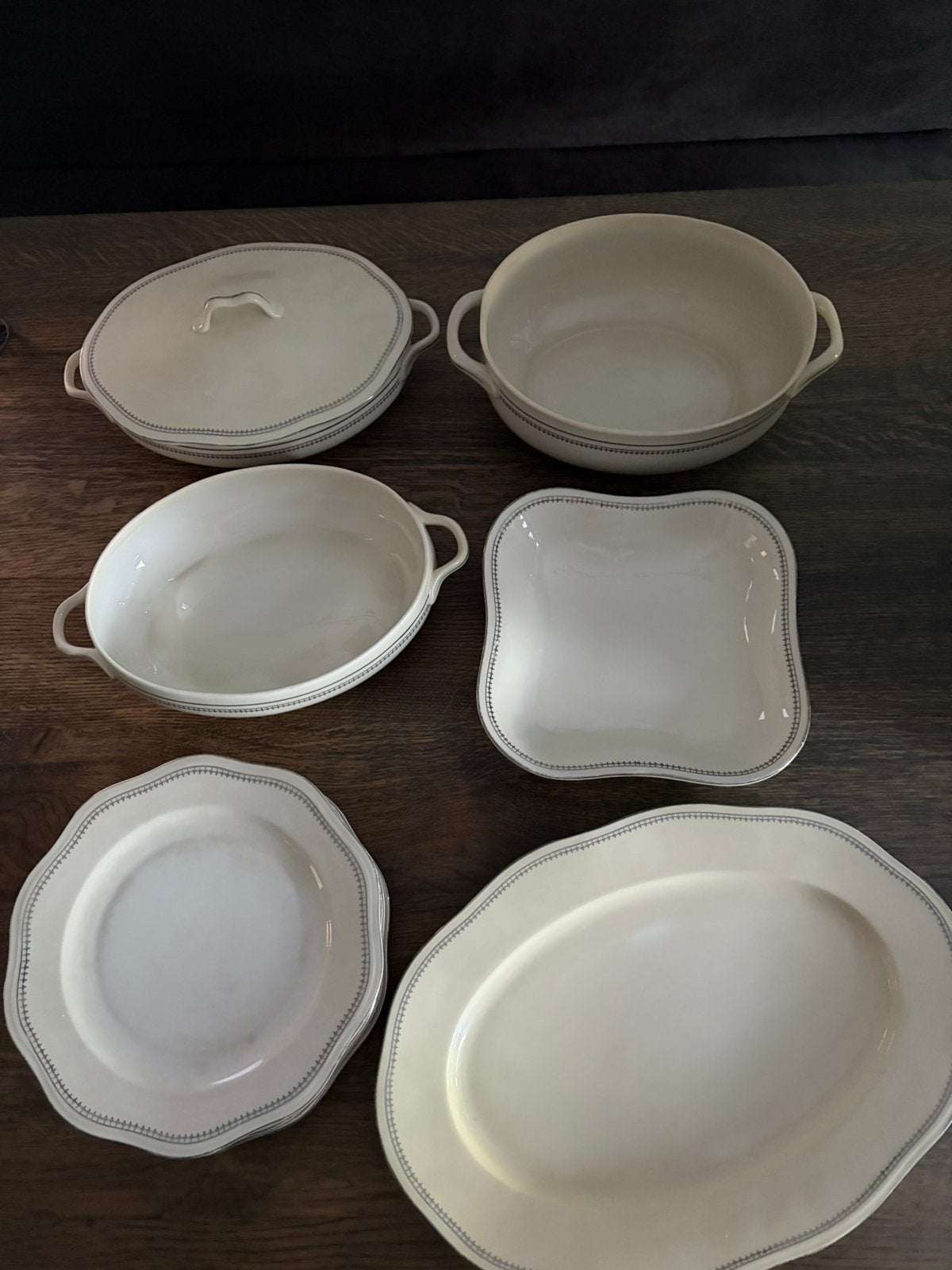 Vintage Maier Hard Porcelain Czechoslovakia  servies 6317, Ophalen of Verzenden