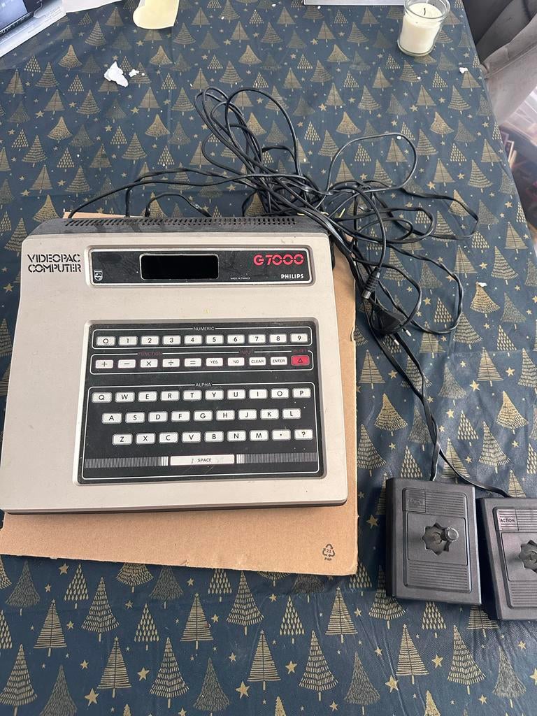 Philips Videopac G7000 Retro Console met Joysticks, Spelcomputers en Games, Ophalen of Verzenden, Gebruikt