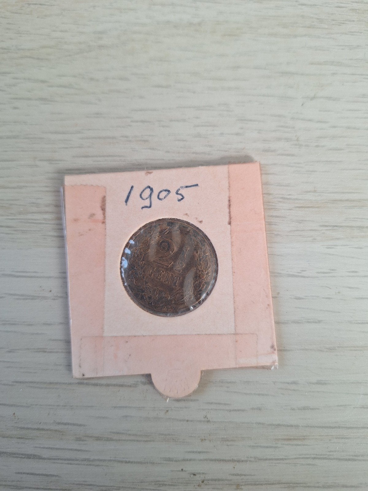 2,5 cent Nederland 1905, Postzegels en Munten, Ophalen of Verzenden, Koningin Wilhelmina, 1 cent