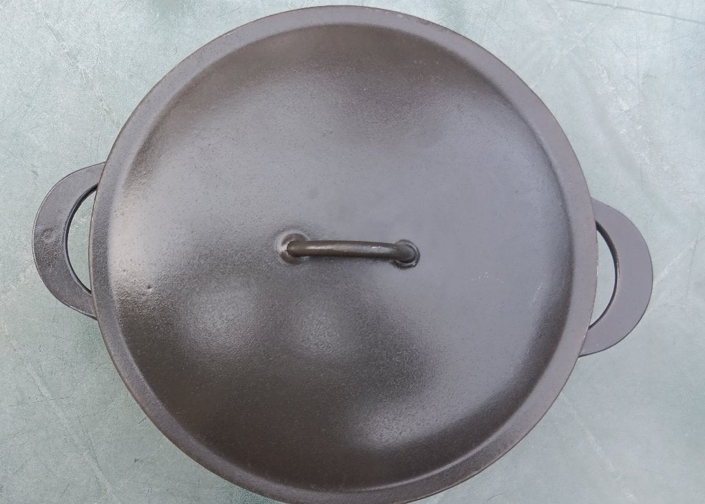 FE BELGIUM DESCOWARE grote vintage gietijzer pan 26 cm (G90), Huis en Inrichting, Keuken | Potten en Pannen, Gebruikt, Ophalen of Verzenden