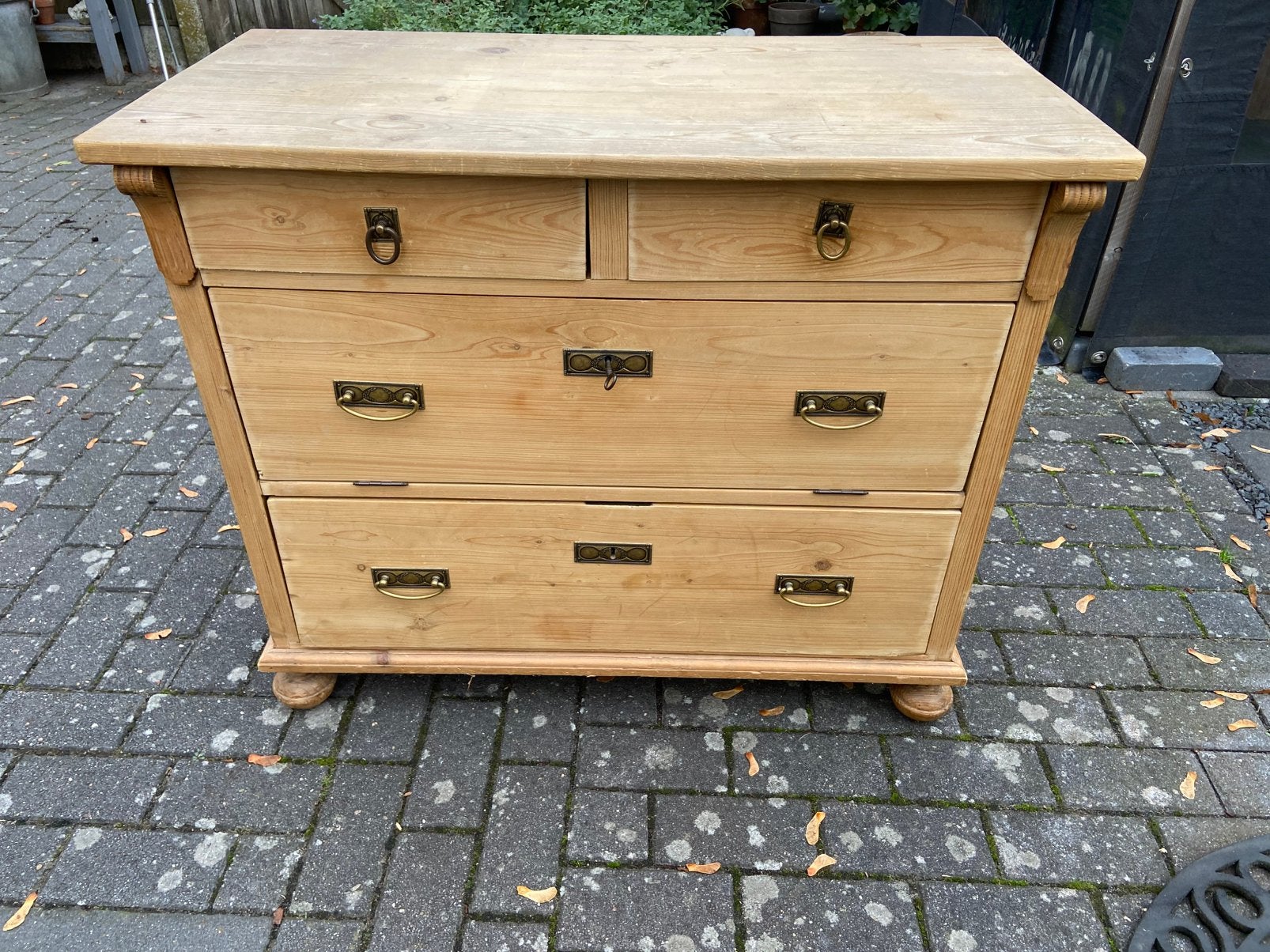 Oud grenen kast, Huis en Inrichting, Ophalen, Gebruikt, 50 tot 100 cm, 3 of 4 laden