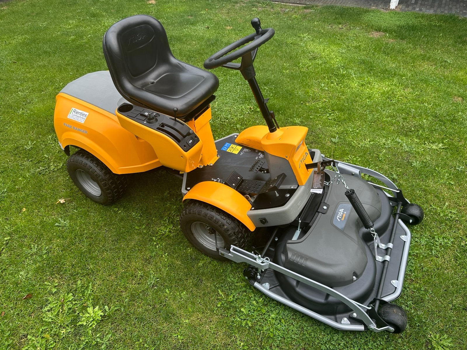 Stiga Park ranger 17,5PK met nieuw maaidek, Ophalen, Stiga, Mulchfunctie, Zo goed als nieuw