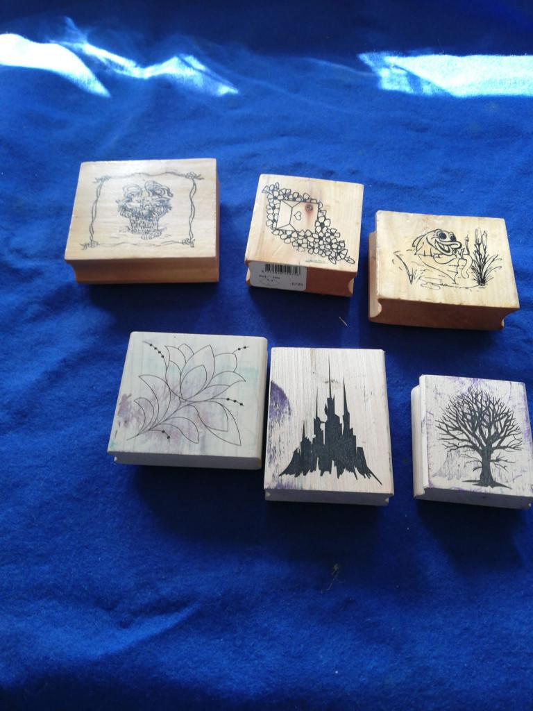 houten stempels 6 stuks, Ophalen, Houten stempel