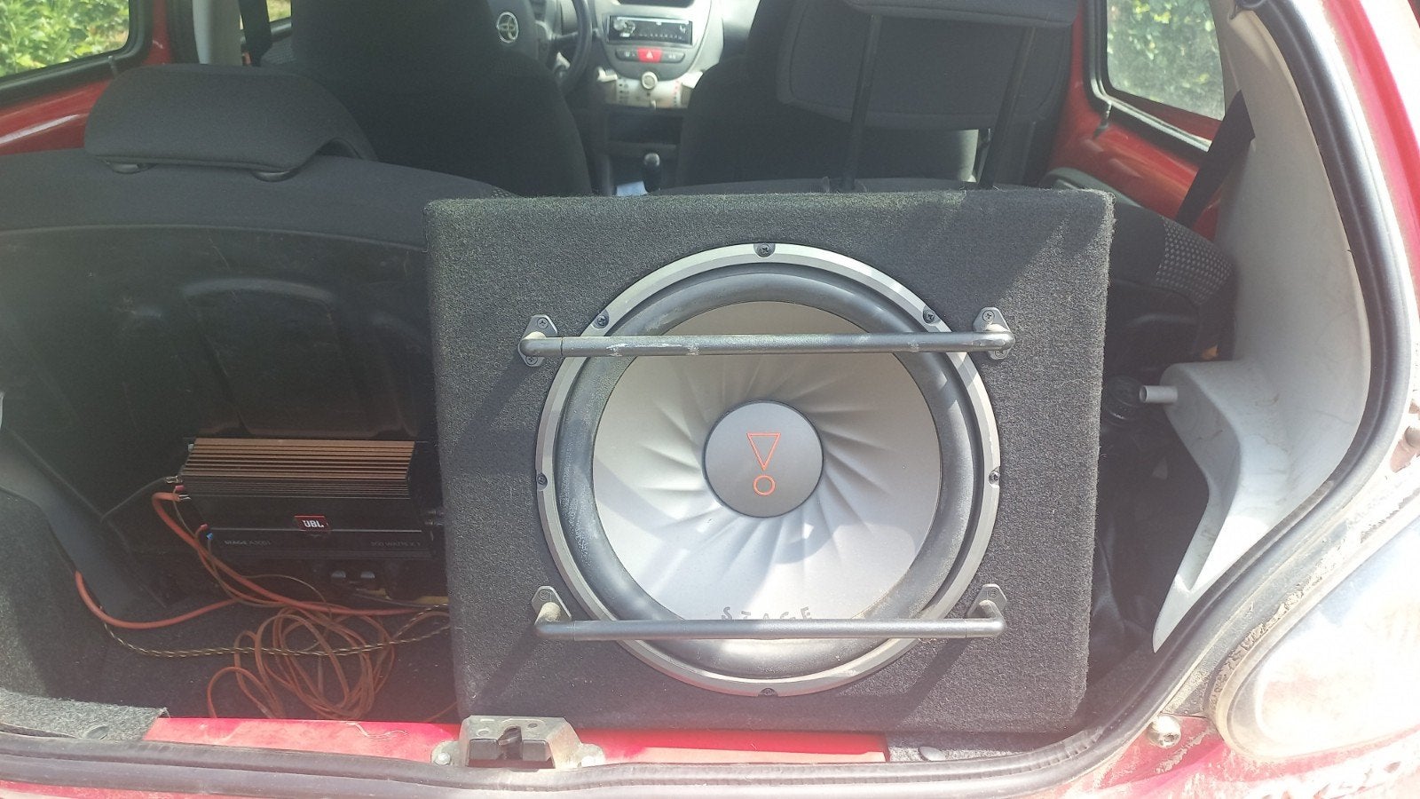 JBL Stage A3001 Versterker met Subwoofer, Ophalen of Verzenden, Gebruikt