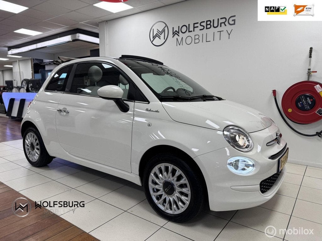 Fiat 500C 1.0 Hybrid Dolcevita|1ste eig.|Nap|Cabrio|Climate&, Voorwielaandrijving, Automatische klimaatregeling, Gebruikt, Euro 6