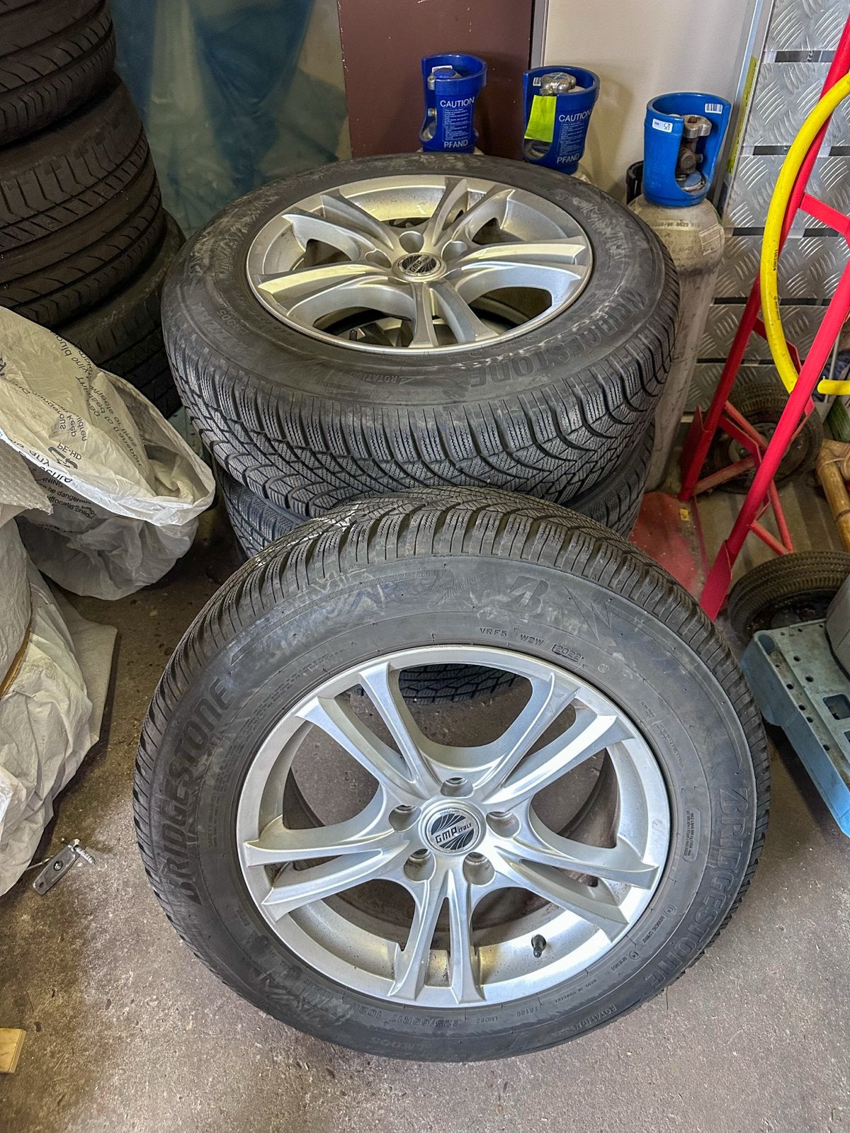 Winterbanden set met velgen voor Mazda CX-5, Ophalen, Gebruikt, Banden en Velgen, 17 inch