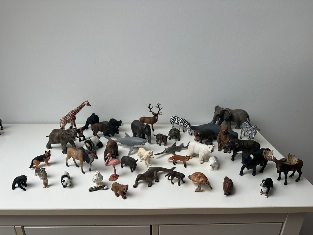 Grote collectie Schleich wilde dieren figuren - 44 stuks, Ophalen of Verzenden, Zo goed als nieuw
