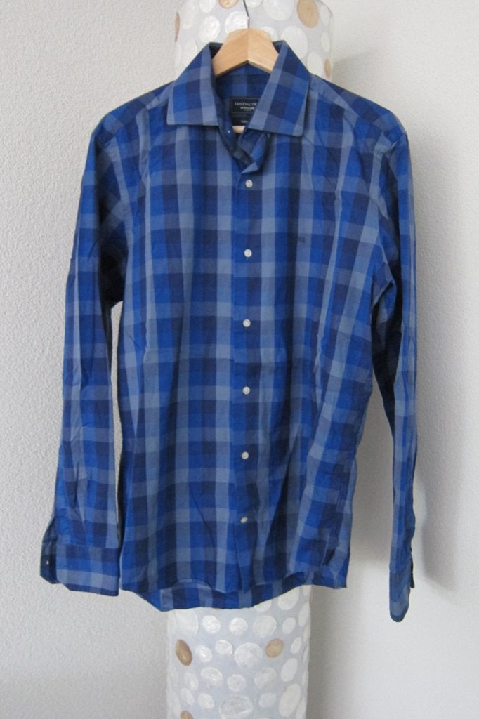 Mcgregor blouse overhemd blauw blok tailored fit, Zo goed als nieuw, Schipluidenlaan 20 5035KJ Tilburg, Merkfreak, McGregor