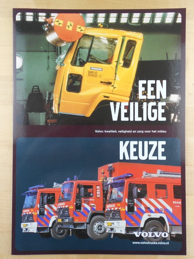 Volvo FL6 Brandweer Brochure 1999 – Brandweerauto, Boeken, Auto's | Folders en Tijdschriften, Zo goed als nieuw, Volvo, Ophalen of Verzenden