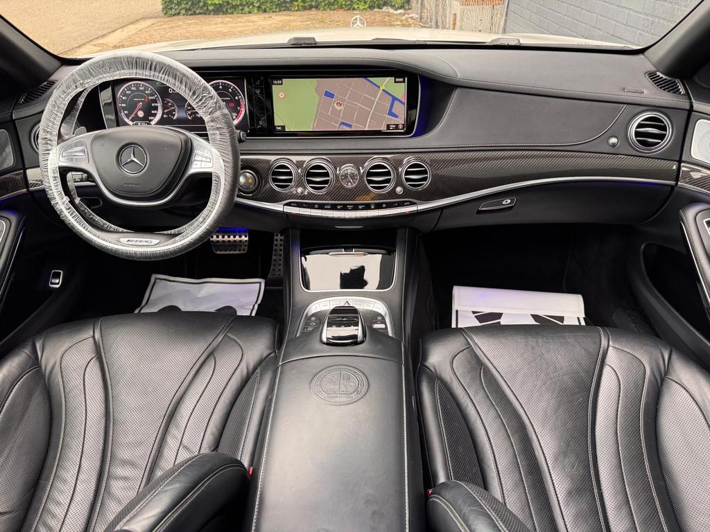 Mercedes-Benz S-klasse AMG 63 4Matic Lang|PANO|360|STANDKACH, 5461 cc, Gebruikt, Verwarming stoelen achter, Wit